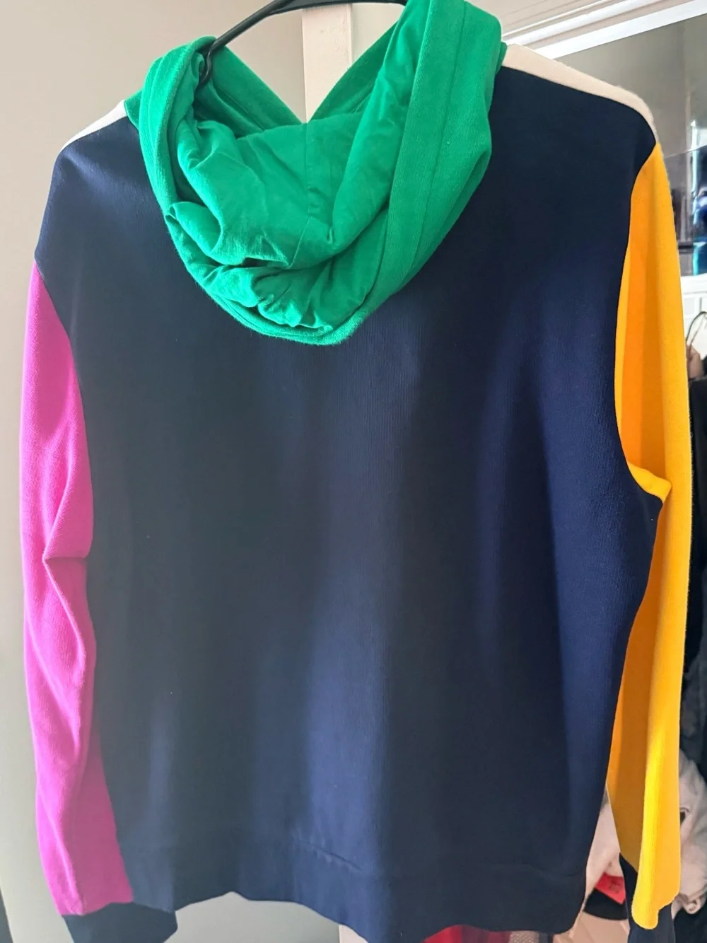 Polo by Ralph Lauren Green and Navy Hooded Pullover